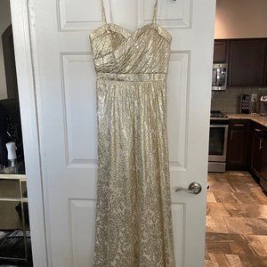Gold Aidan Mattox Gown
